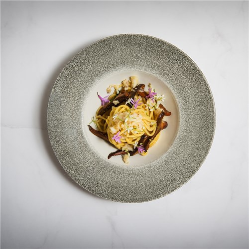 Raku Coupe Plate Quartz Black 260mm Churchill