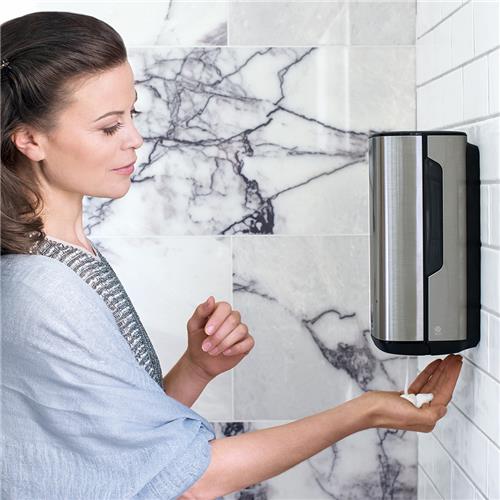 Elevation Plastic Touch-Free Foaming Soap Dispenser Black 116x130x278mm Tork