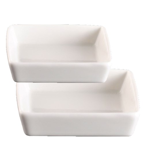 Basics Square Dishes White ZF100100