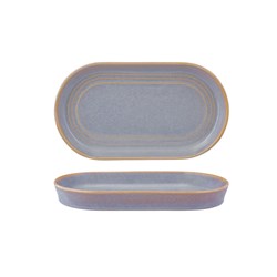 Urban Loft Oval Serve Platter 240X135x25mm Azure Blue