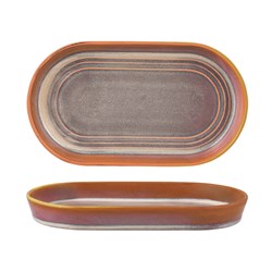 Urban Loft Oval Serve Platter 240X135x25mm Auburn