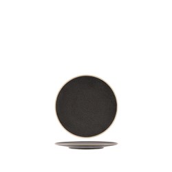 1036543 SOHO RND PLATE 160MM SPECKLE BLK