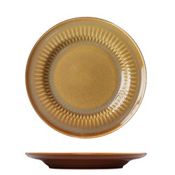 1076335 - Cottage Rnd Rim Plate 230Mm Cinnamon