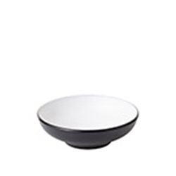1181059 Dual Colour Melamine Bowl Black/White 123mm CouCou