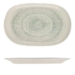 1221158 Glacier Oval Platter White 370x240mm ID Fine