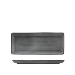 1223167 GRAVEL RIBBED SHARE PLATTER 335X140MM