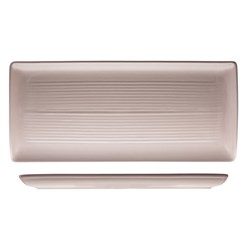 1223216 PEARL BLUSH RIBBED SHARE PLATTER 365X160MM