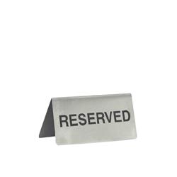 Reserved Sign Stainless Steel 100mm 