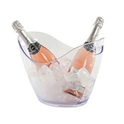 2005093 - Ice Bucket Two Handle Clear 8L