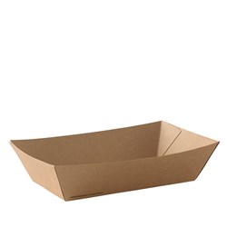 GO Food Tray Kraft Brown Large 170x96x55mm Detpak