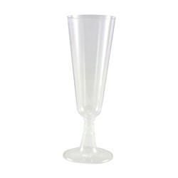 Plastic Champagne Flute Glass 145ml Capri