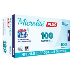 3439483 - GLOVE NITRILE MICROLITE PLUS LGE