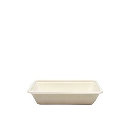 Sugarcane Takeaway Container White 180x125x39mm 500ml Earth Essentials