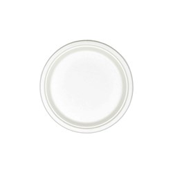 Sugarcane Round Plate White 260mm Earth Essentials