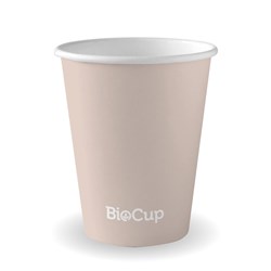 3445771 - BIOCUP SINGLE WALL 80MM AQUEOU 8OZ 240ML