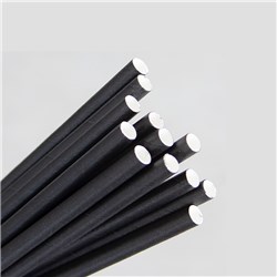Cocktail Straw Paper Black 5mm