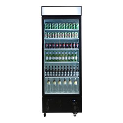 4024078 - Bromic Single Glass Door Upright Fridge 659L Black GM0690L