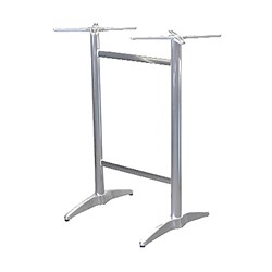 4242284 - ASTORIA BAR TABLE BASE TWIN ALUM SUIT 1200X800MM TOPS