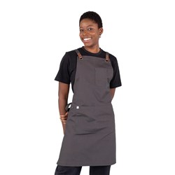 5400913 BIB APRON LUCA SLATE 700X820MM