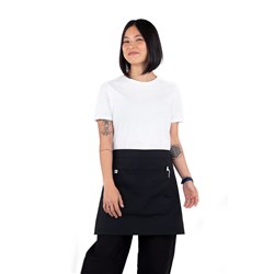 5400916 WAIST 1/2 APRON LUCA BLK 700X400MM
