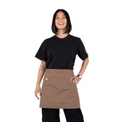 5400921 WAIST 1/2 APRON LUCA COFFEE 700X400MM