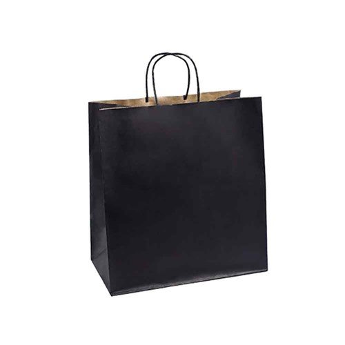 Paper Carry Bag Large Black 350x320x180mm