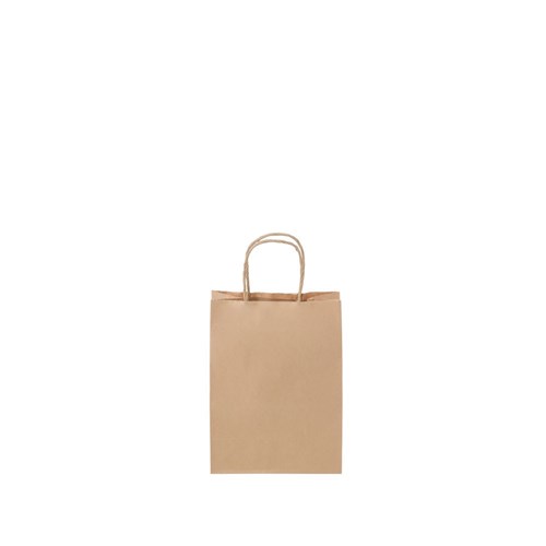 3406054 - Paper Bag with Twist Handle Brown 205mm