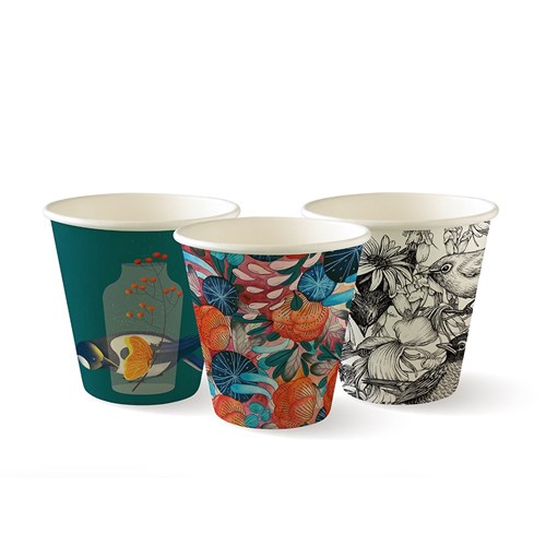BioCup Art Series Single Wall Cups 280ml 8oz 90mm