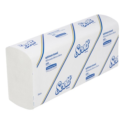 Optimum Paper Hand Towel White 150/Sheets