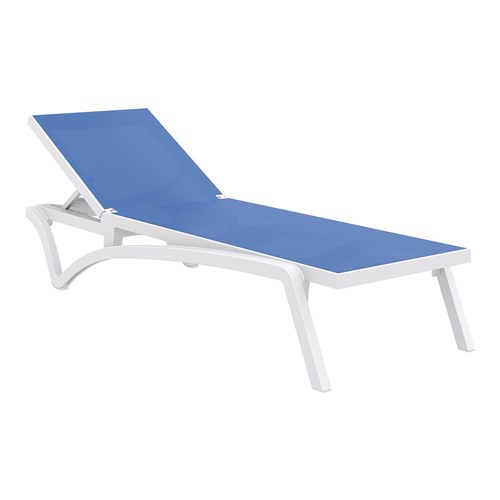 Pacific Sunlounger White/Blue