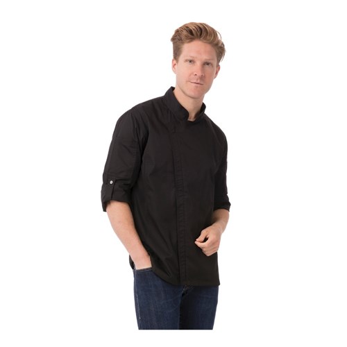 5484745 - Hartford Long Sleeve Chef Jacket Black Extra Small